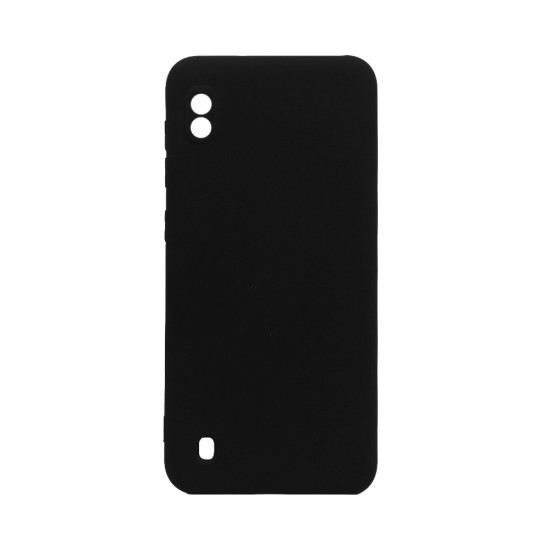 Silicone Case with Camera Shield for Samsung Galaxy A10 Black